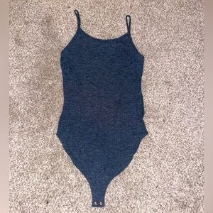 Forever 21 gray knitted bodysuit